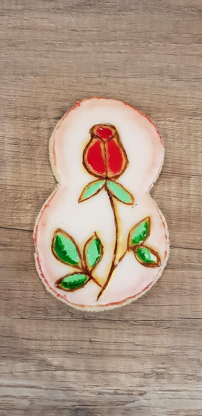 Vitrage rose cookie