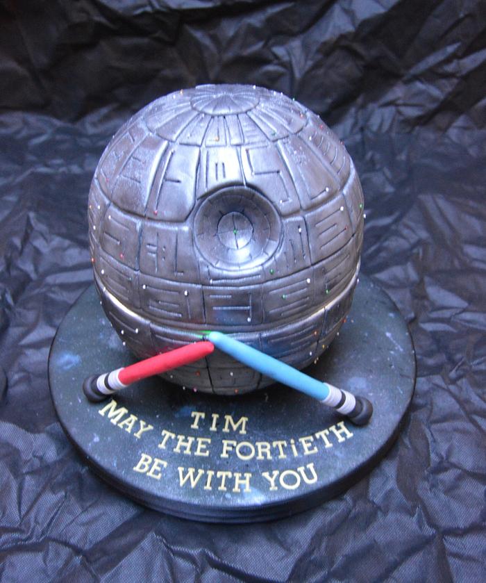 Star Wars Death Star Cake..x.