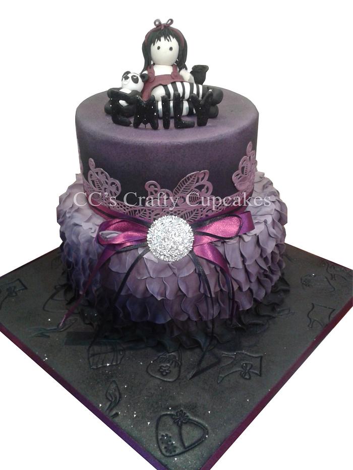 Emily's Gothic birthday cake 
