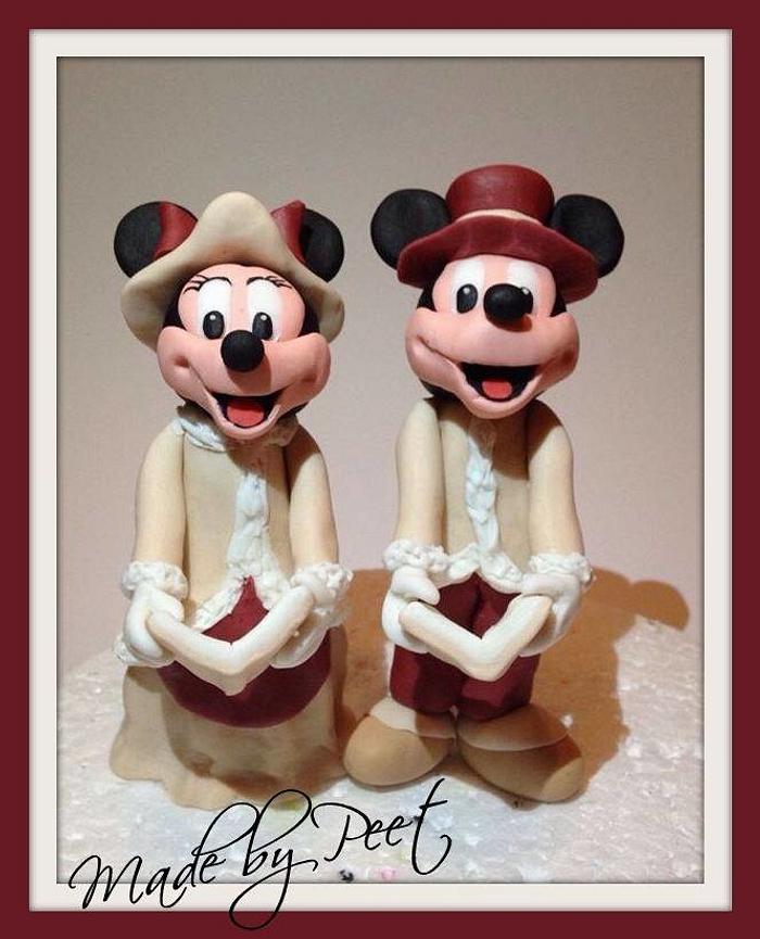 Mickey and minnie dickens style