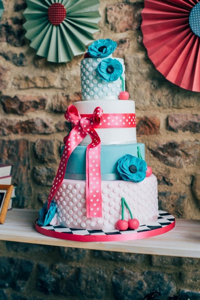 Rockabilly Wedding Cake