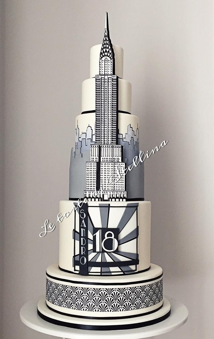 Chrysler building cake