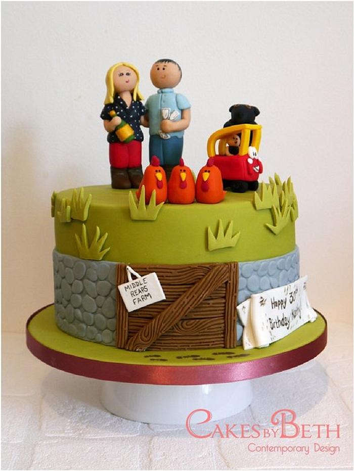 Country Life birthday cake