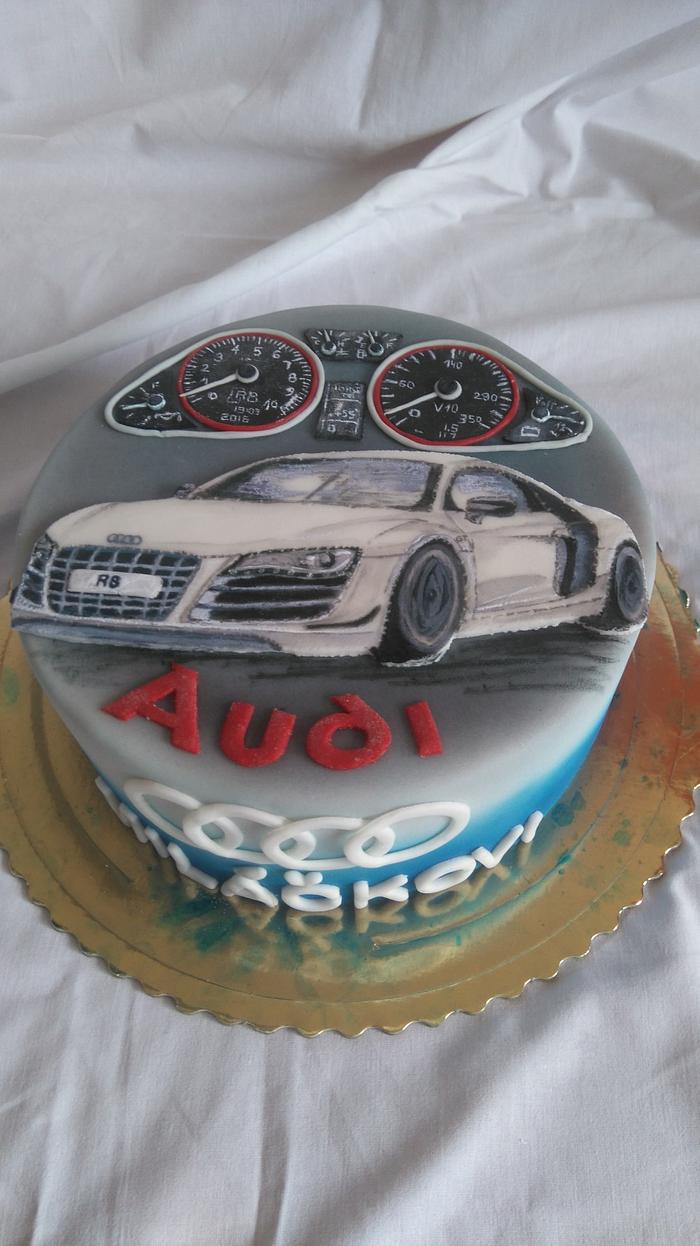 Hand painted audi