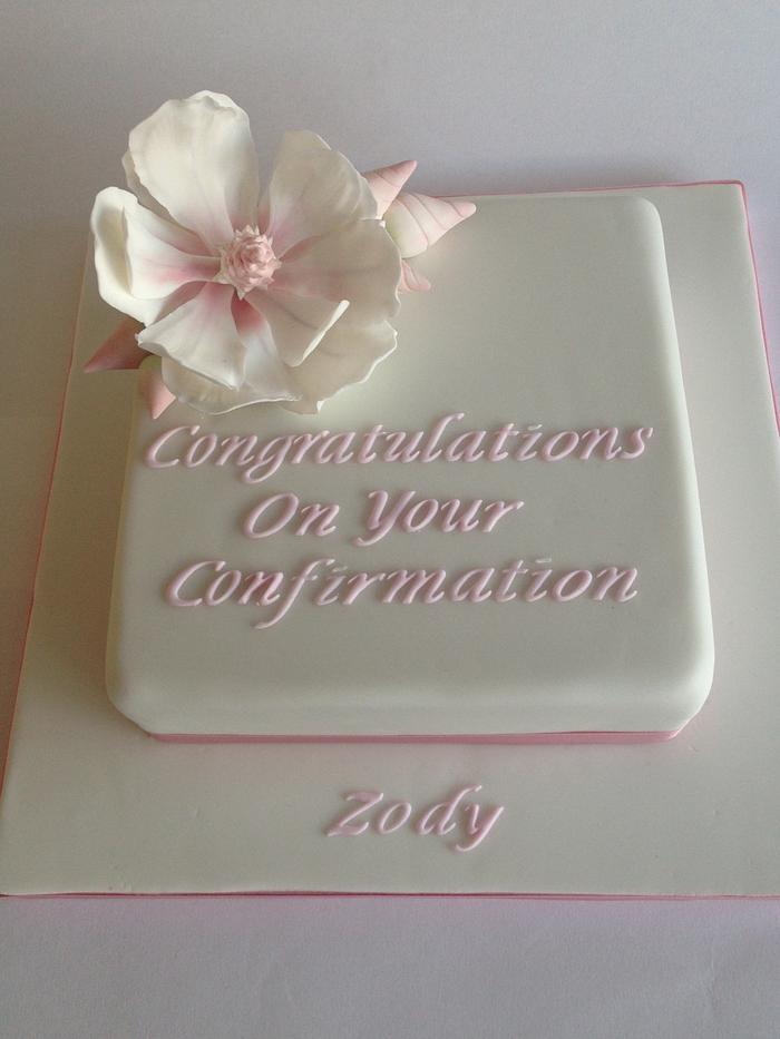 Simple Confirmation Cake 