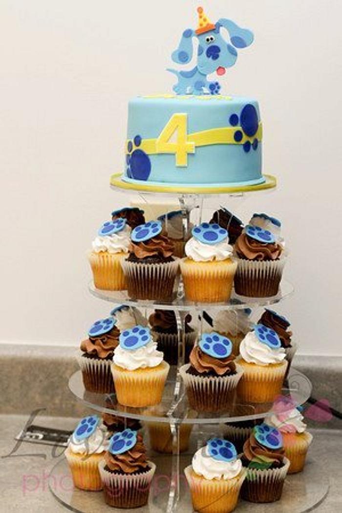 Blues Clues Cupcake Tower