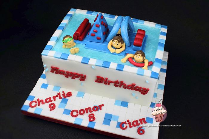Wobstacle course cake