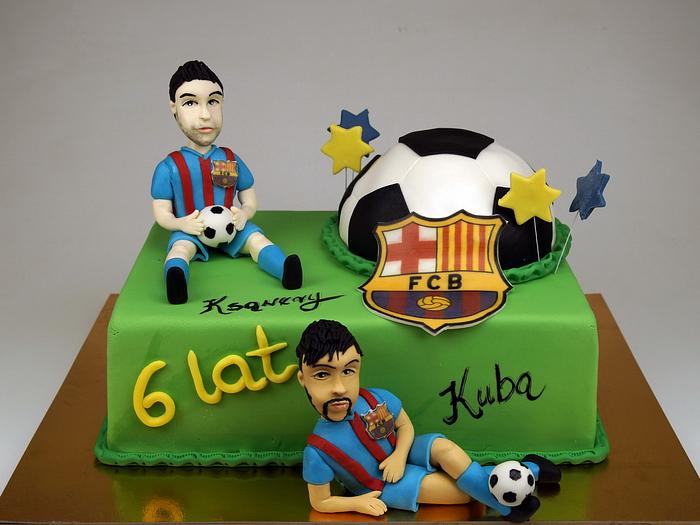 Messi and Neymar Birthday Cake