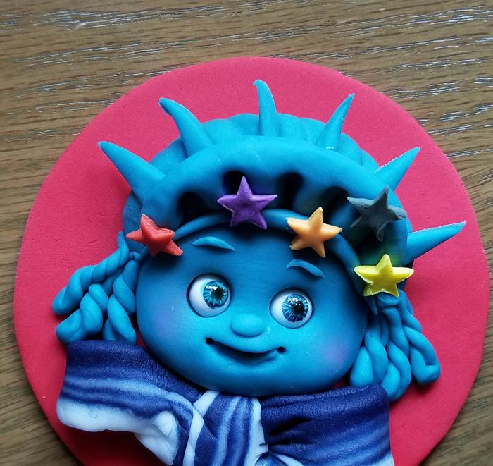Statue of Liberty Cupcake Topper