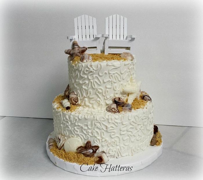 Small Beach Wedding Cake