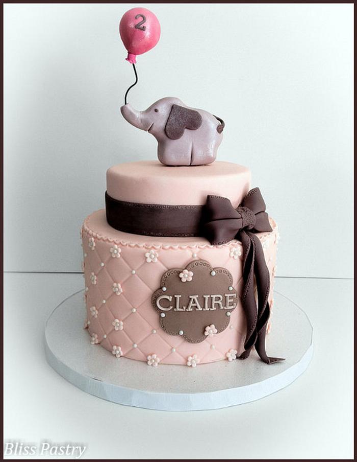 Pink and Grey Elephant Theme