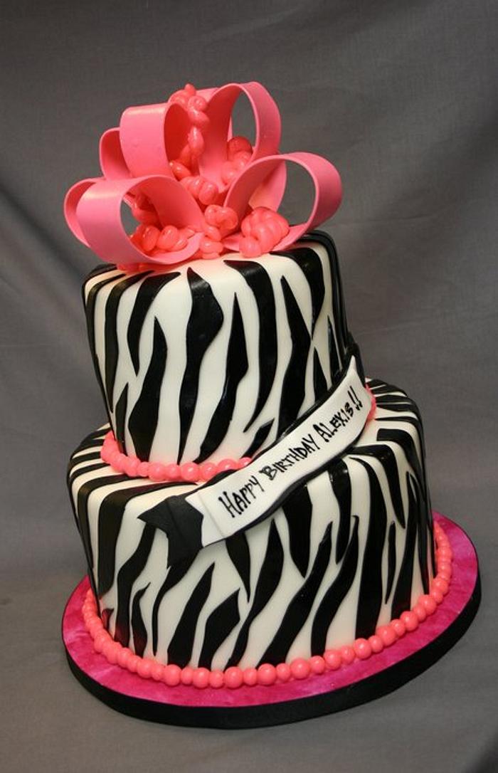 Zebra Print Birthday