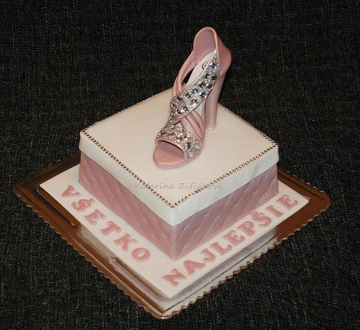 high heel cake