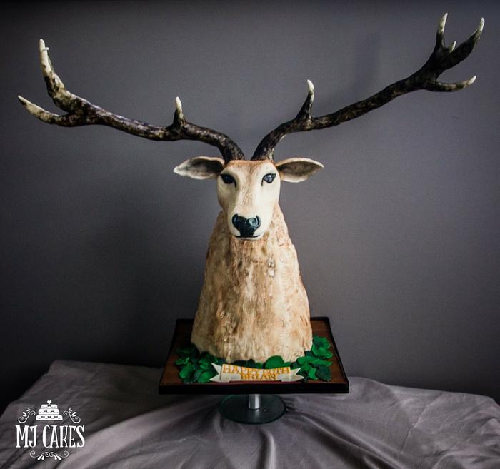 Stag head cake