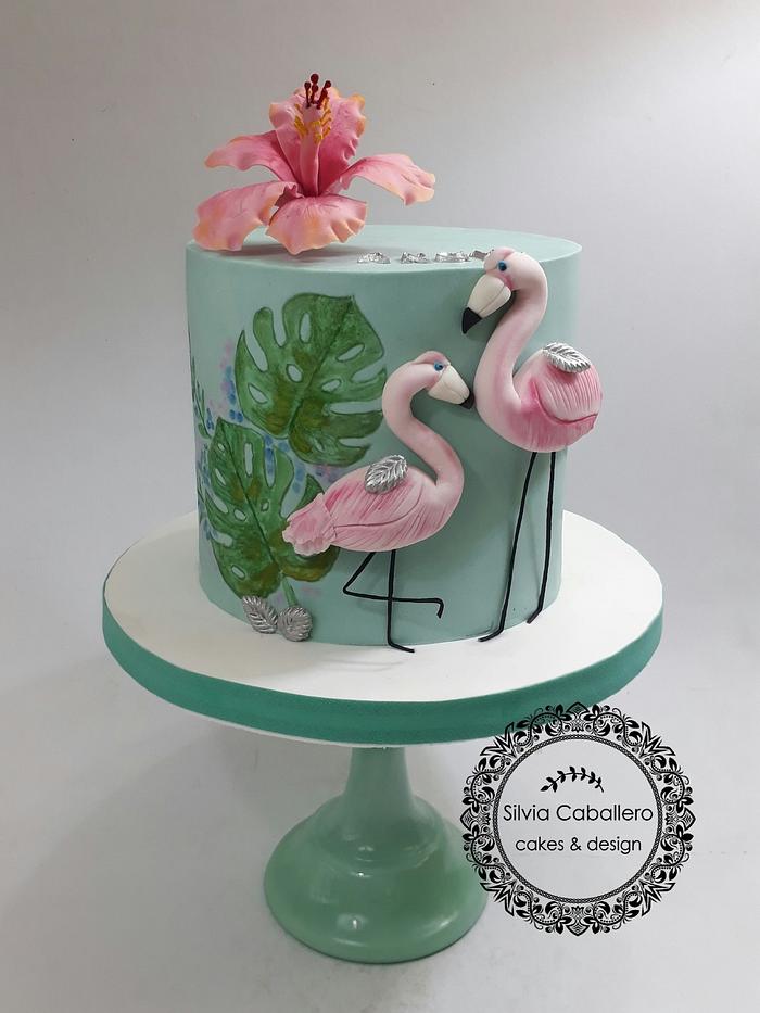 Flamingo cake!!!