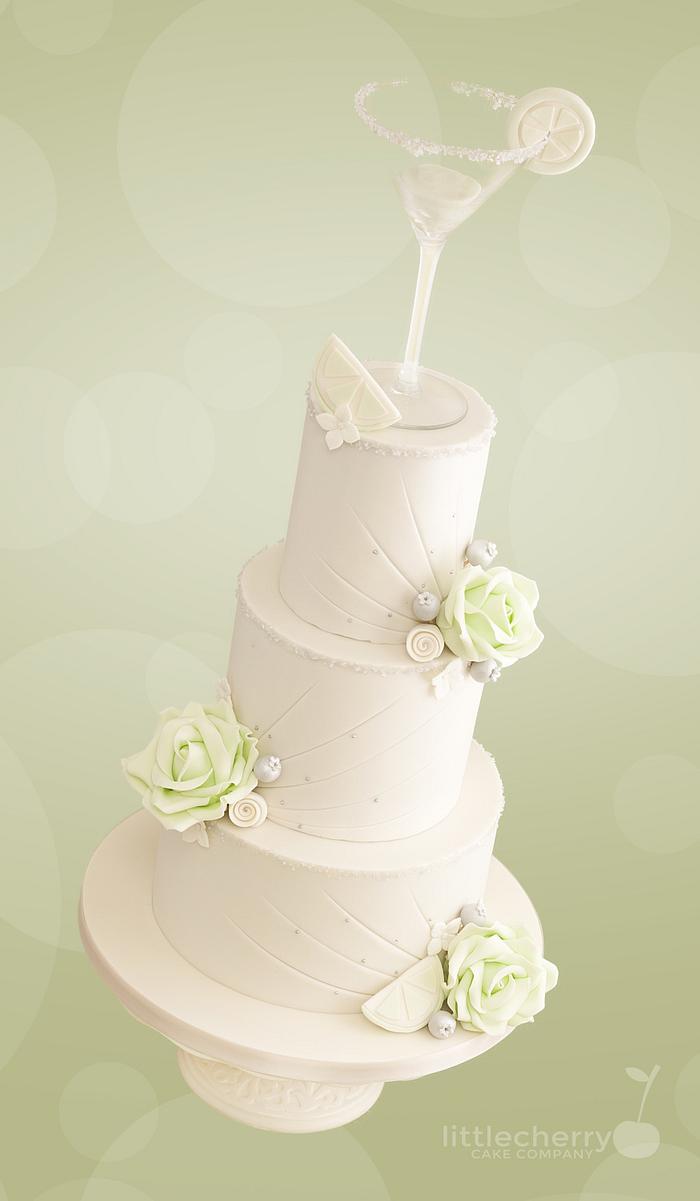 Cocktail Themed Wedding Cake