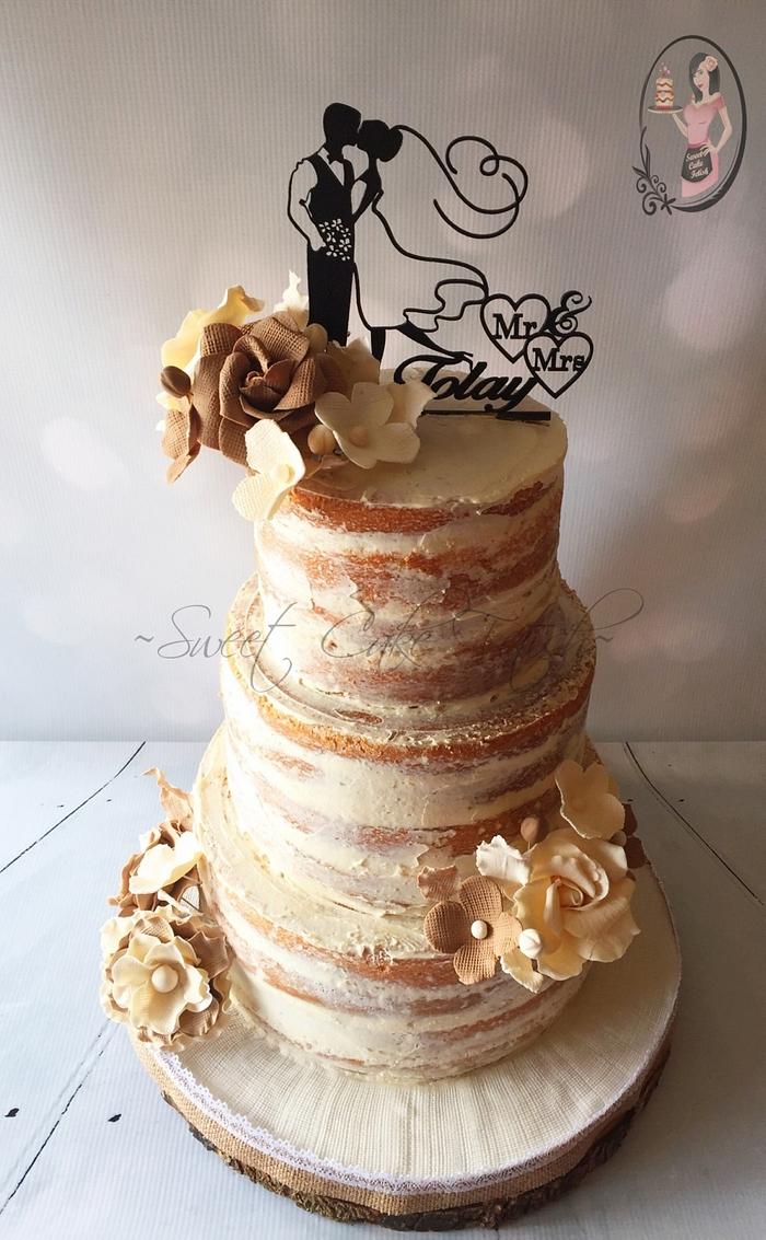 Rustic Naked Cake 