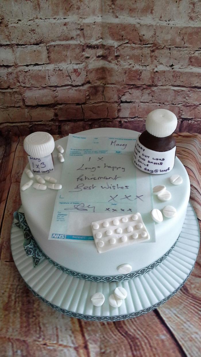 pharmacy retirement cake