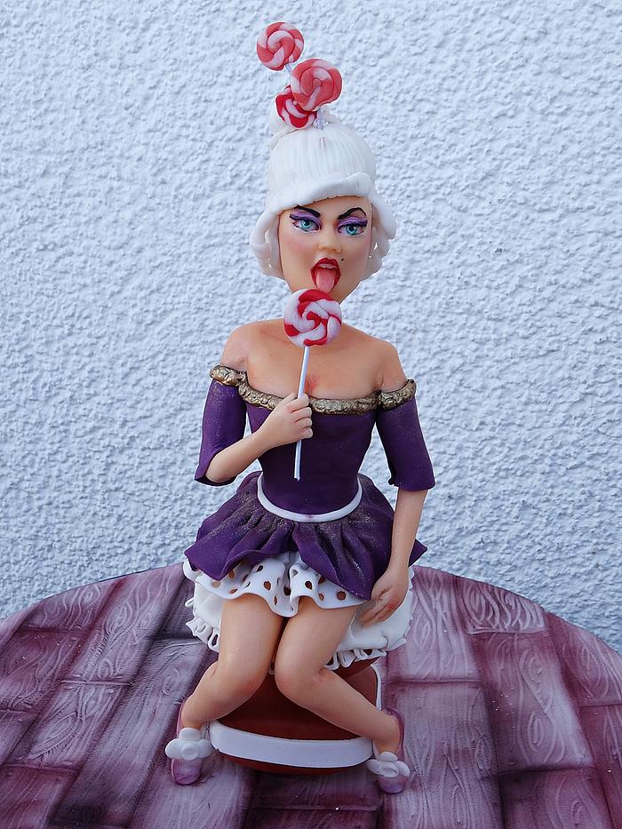 Miss Lollypop-sugar sculpture