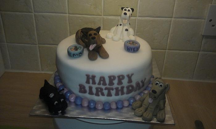 cake for a dog lover