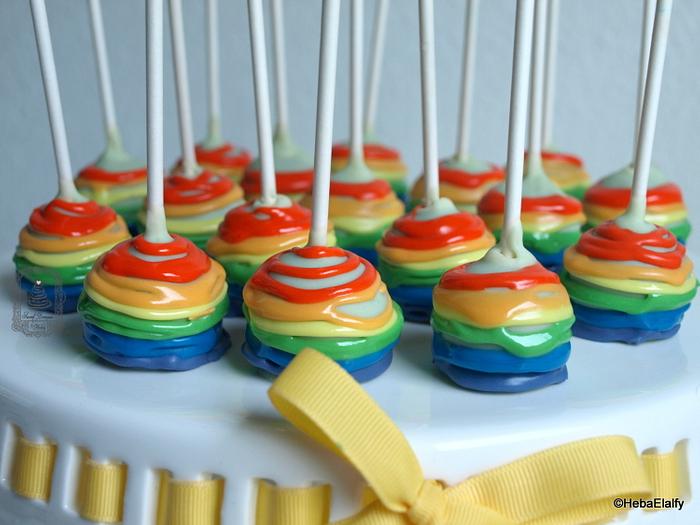 Rainbow Cakepops