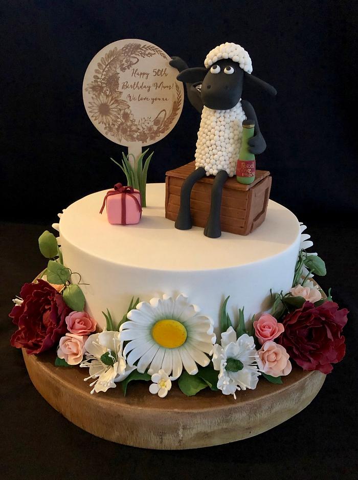 Shaun The Sheep 50th Birthday Cake