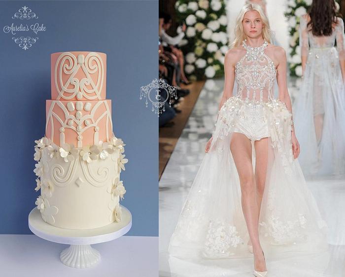 Couture Cakers International - Fashion wedding cake