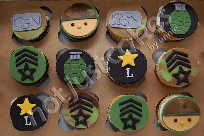 Army Themed Cupcakes