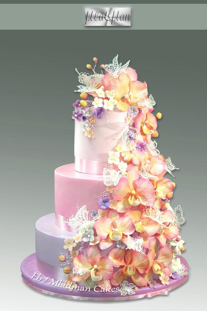 Pink Orchid Cake