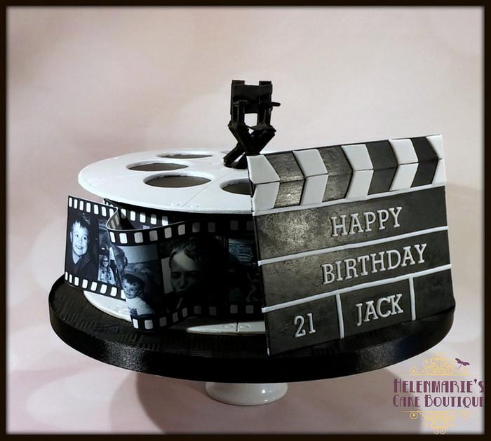Film Reel Cake for a 21st