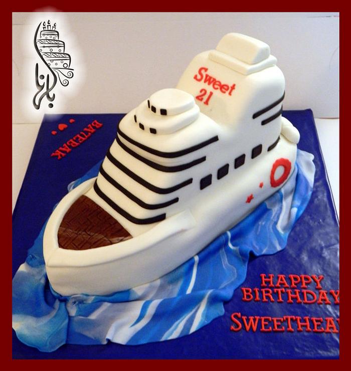 Boat  cake