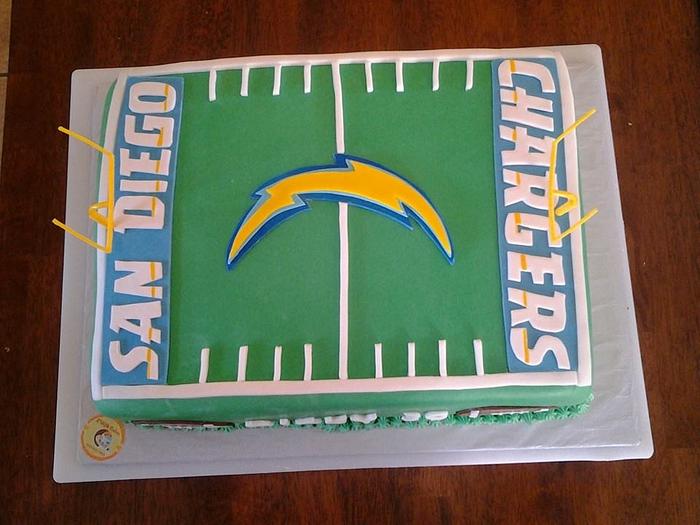 San Diego Chargers Cake