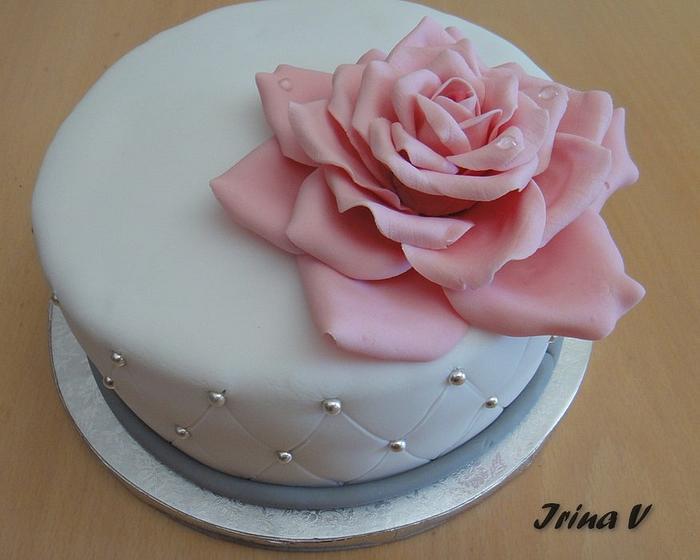 Quick Rose Cake