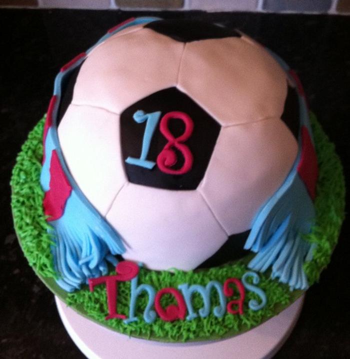 Aston Villa football cake