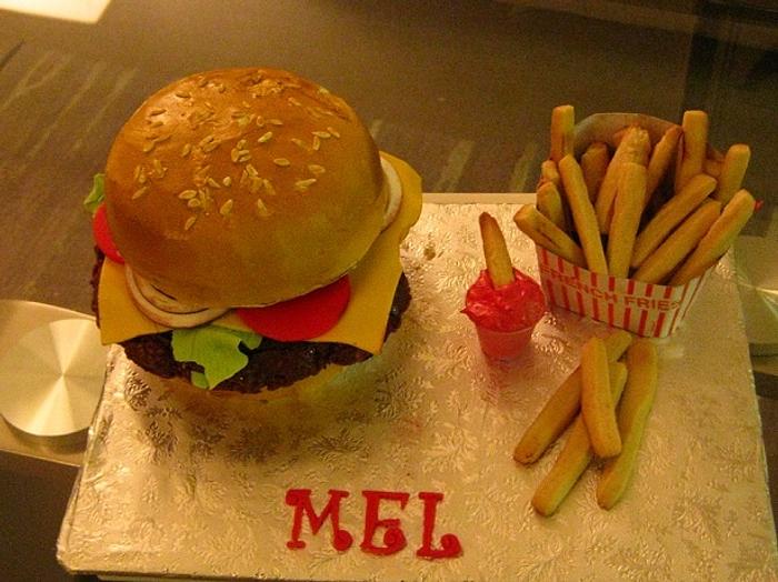 Mel's Cheeseburger Cake