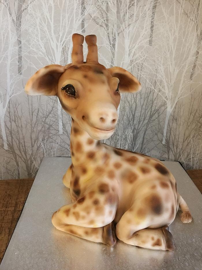 Baby giraffe cake