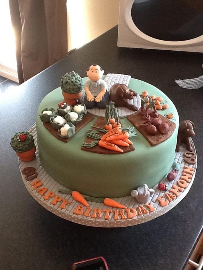 Gardening lover's 60th birthday cake!