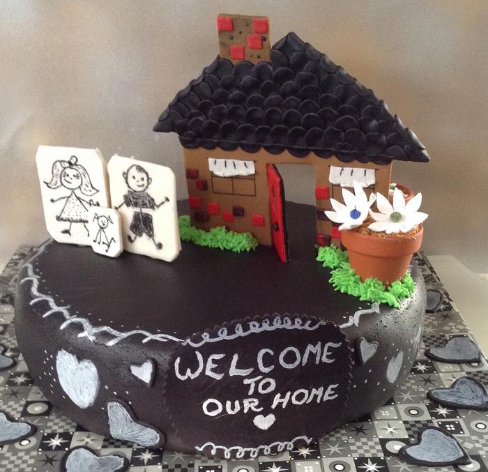Chris & Megan's Housewarming Cake