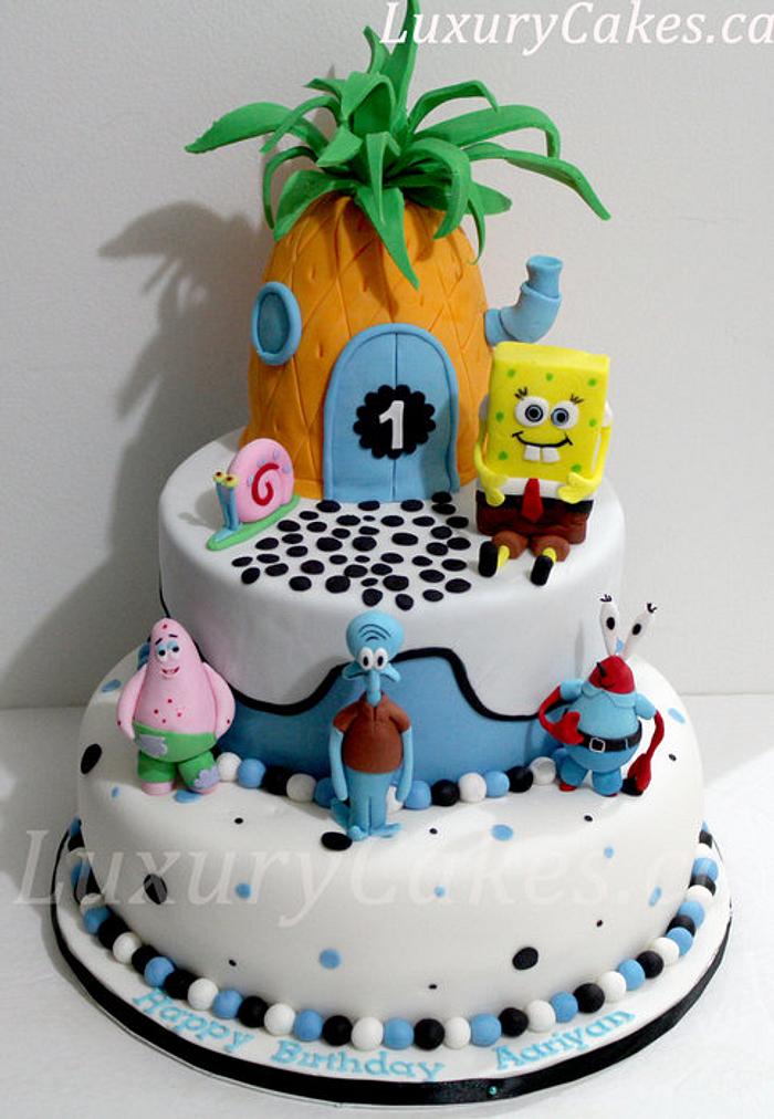 Sponge bob cake 