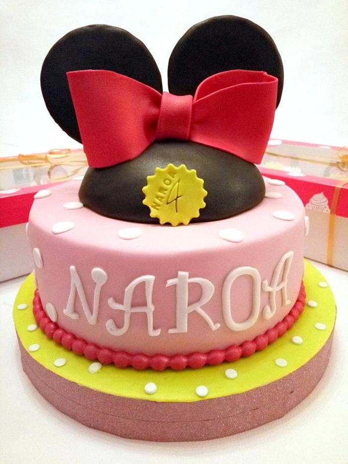 TArta Minnie Mouse Naroa y Cupcakes