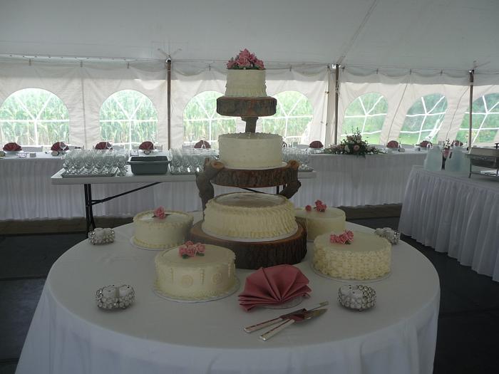 Outdoor Wedding Cake