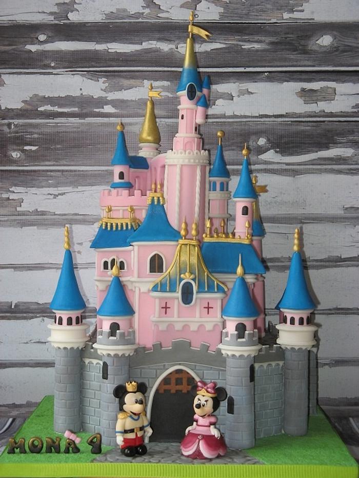 Disney castle cake