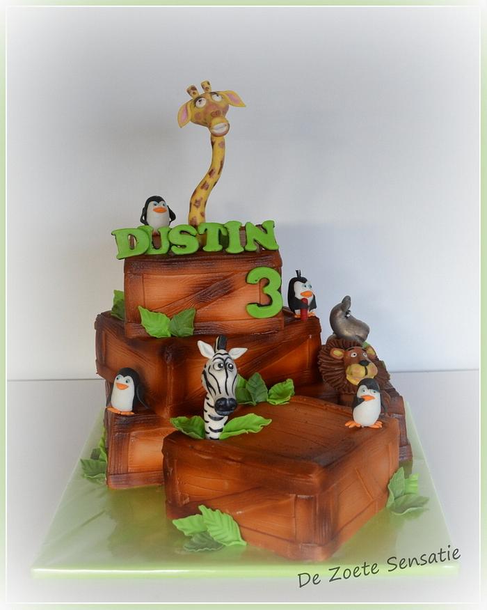 Madagaskar Birthday Cake