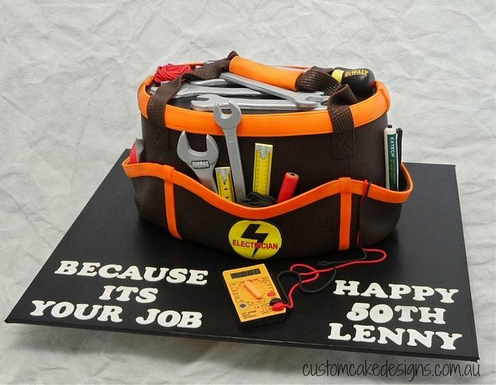 Electrician Toolbag Cake