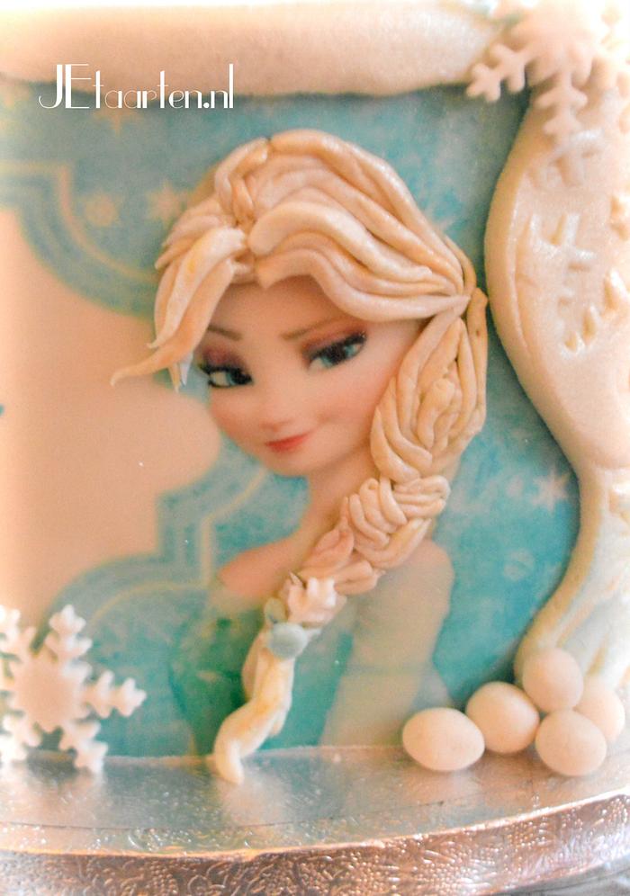 hello Elsa, frozen cake