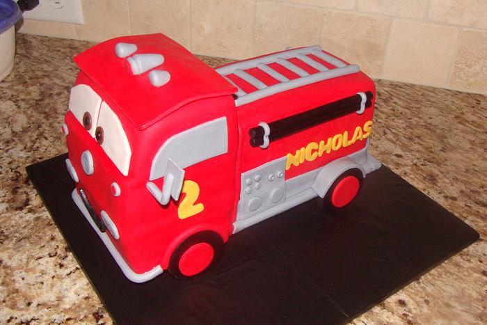 "Red" firetruck from cars movie