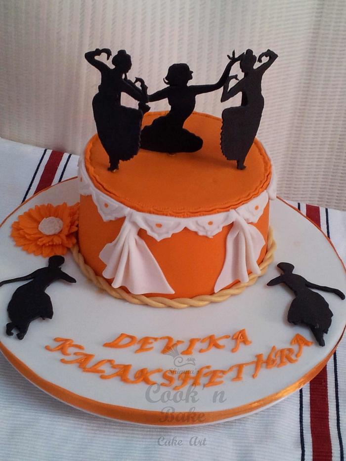Dance theme cake