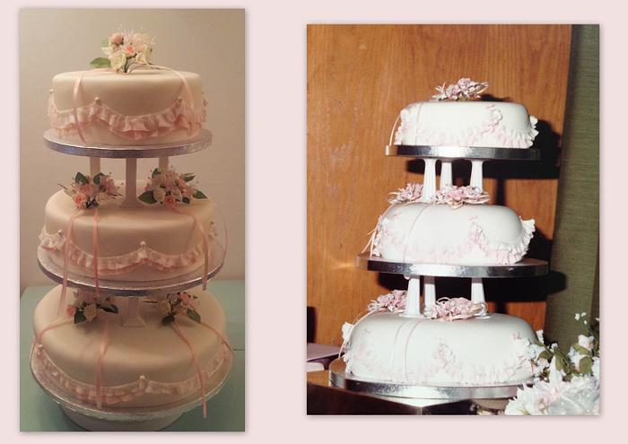 25th wedding anniversary cake