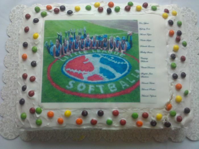 Cake for softball team