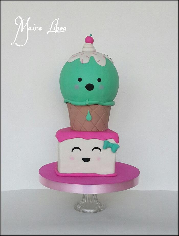 Icecream & cake